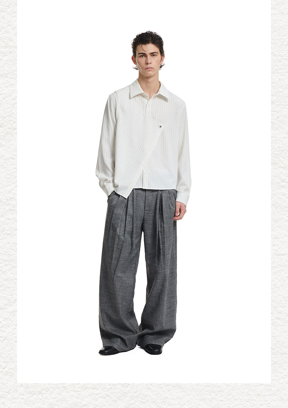 Deconstructed-Cut Casual Shirt