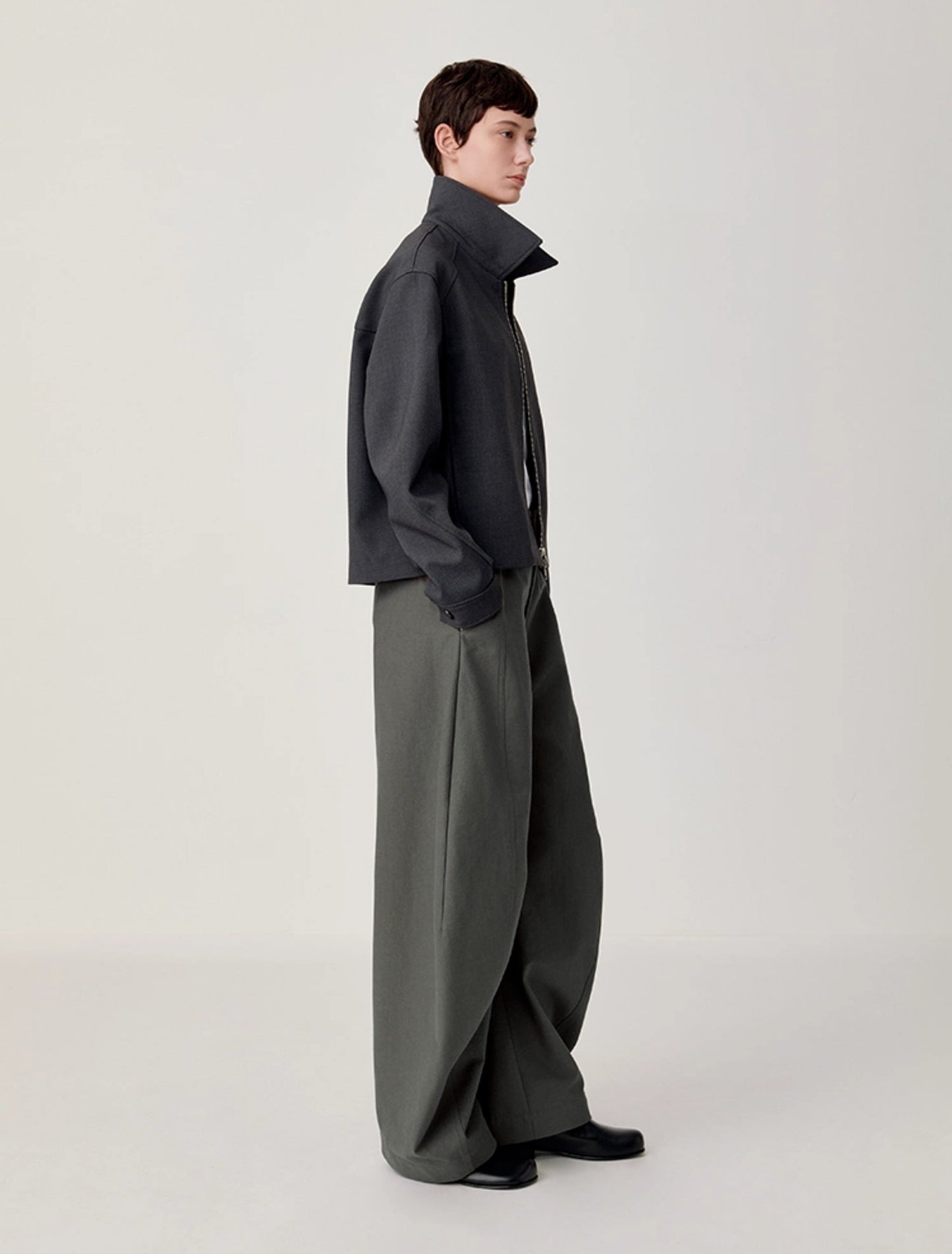 Scythe Sleeve Zipper Jacket