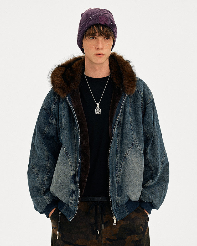 Streetwear Washed Denim Jacket