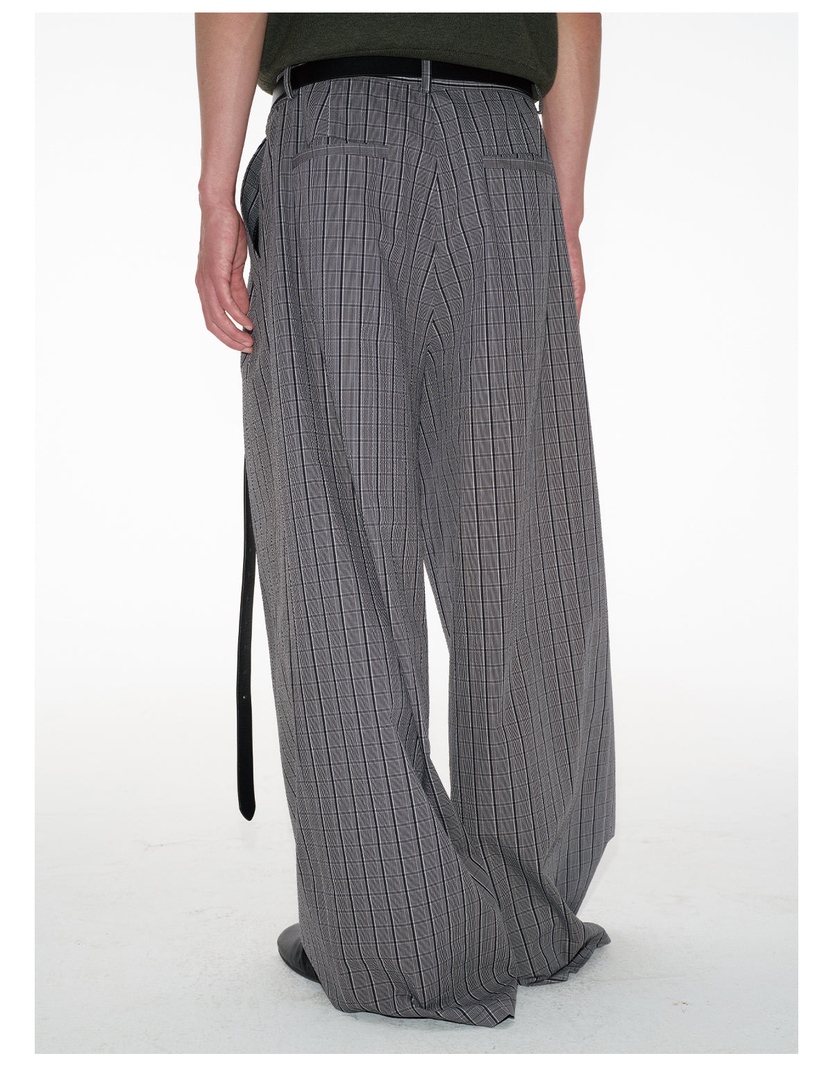 Waist Pleats Wide Leg Pants