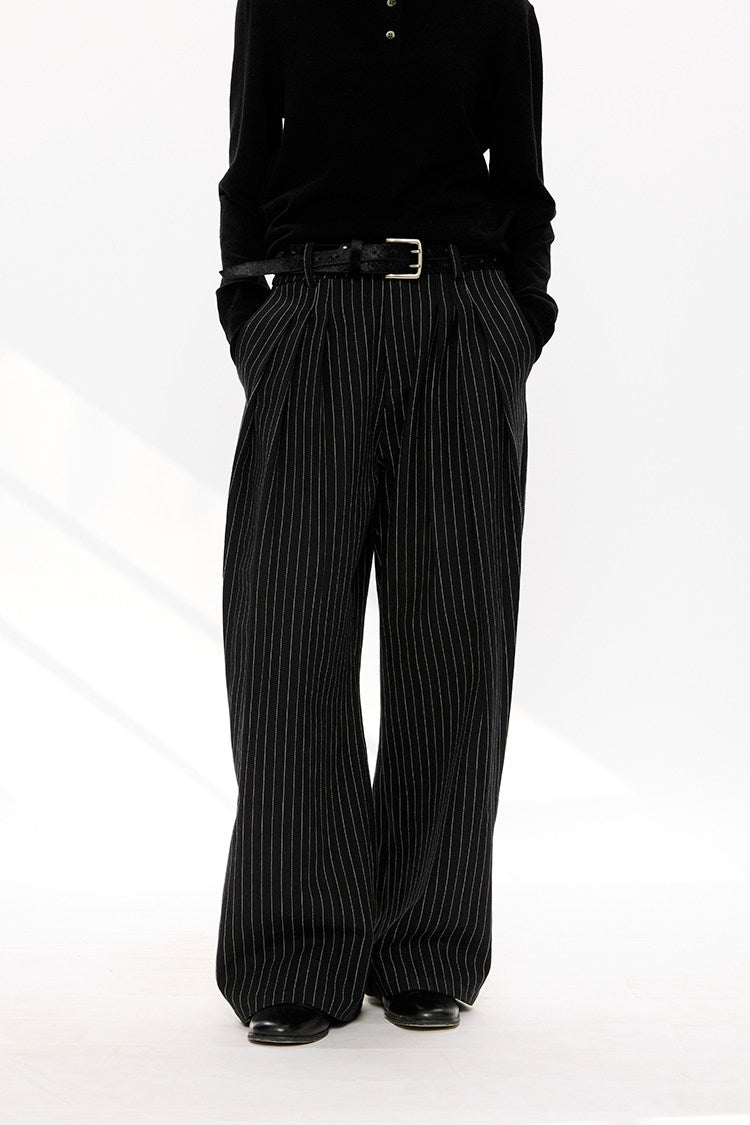 Striped Linen Casual Pants