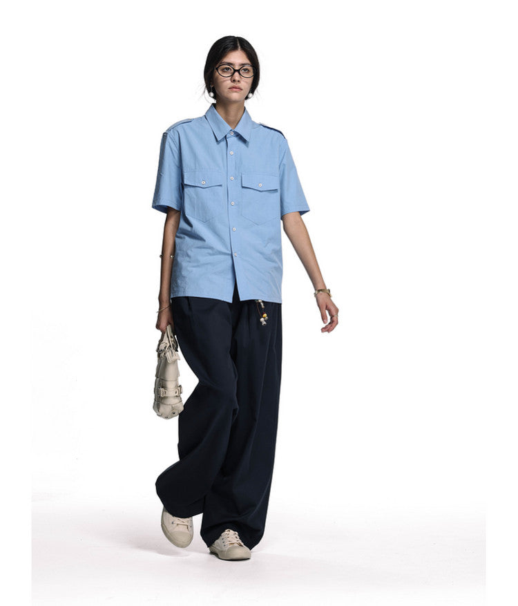 Workwear-style shirt