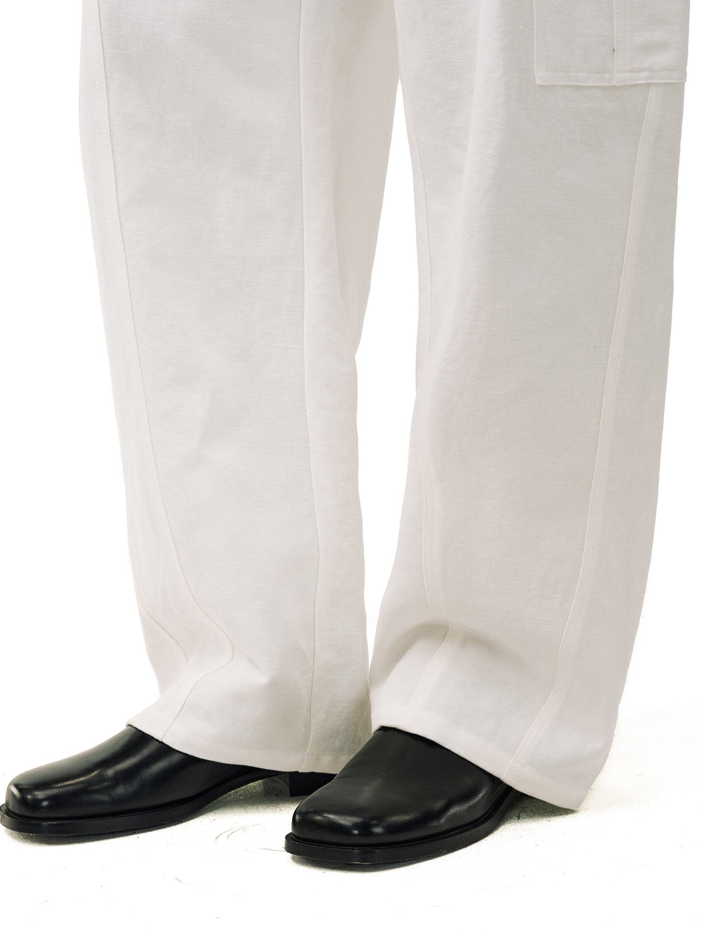 Curved-Leg Cargo Pants