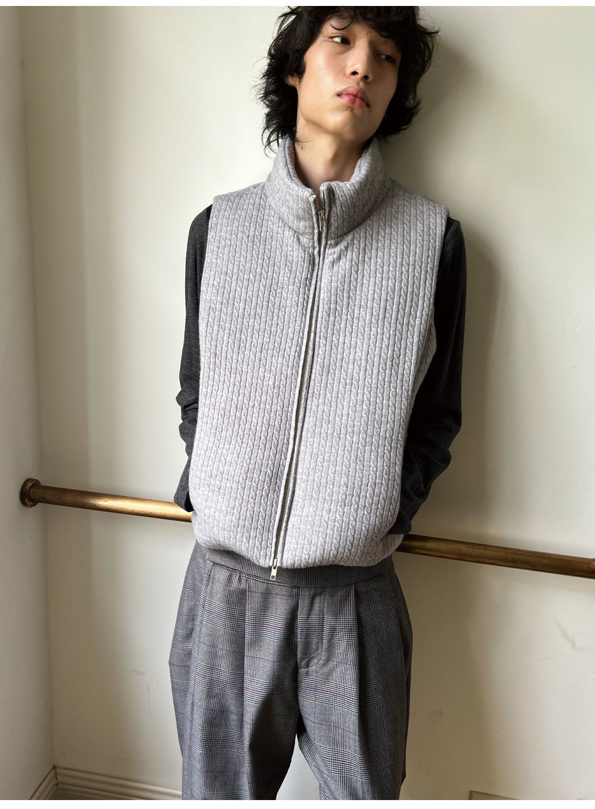 Cable-Knit Sweater Vest