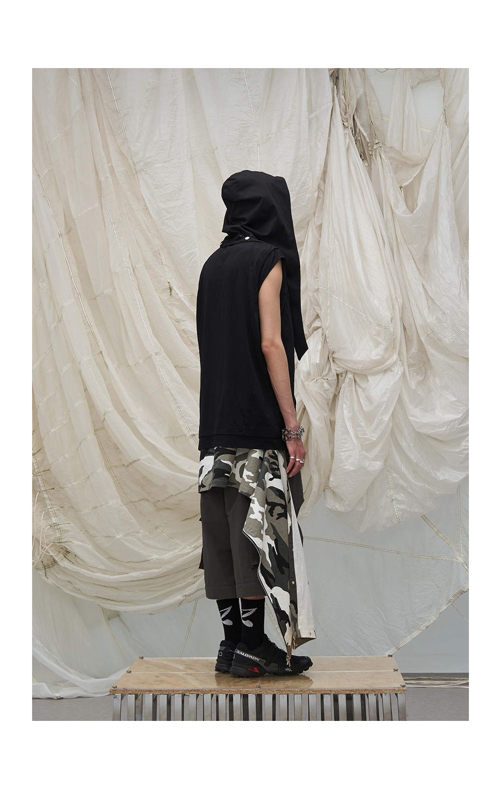 Detachable camouflage workwear casual pants