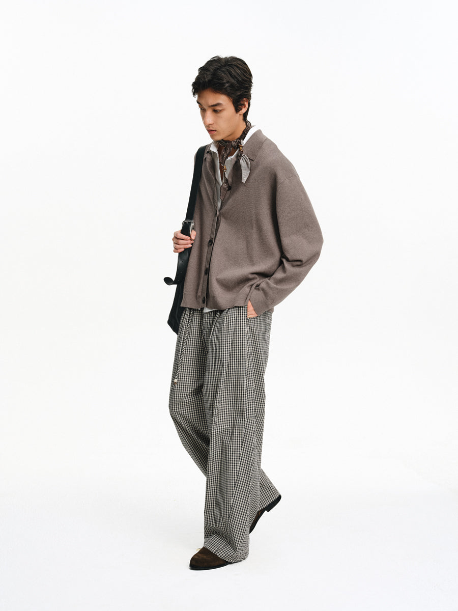 버튼 다운 카디건