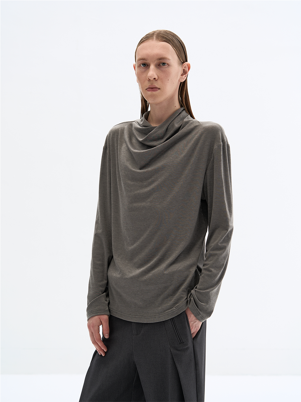Stand Collar T-Shirt