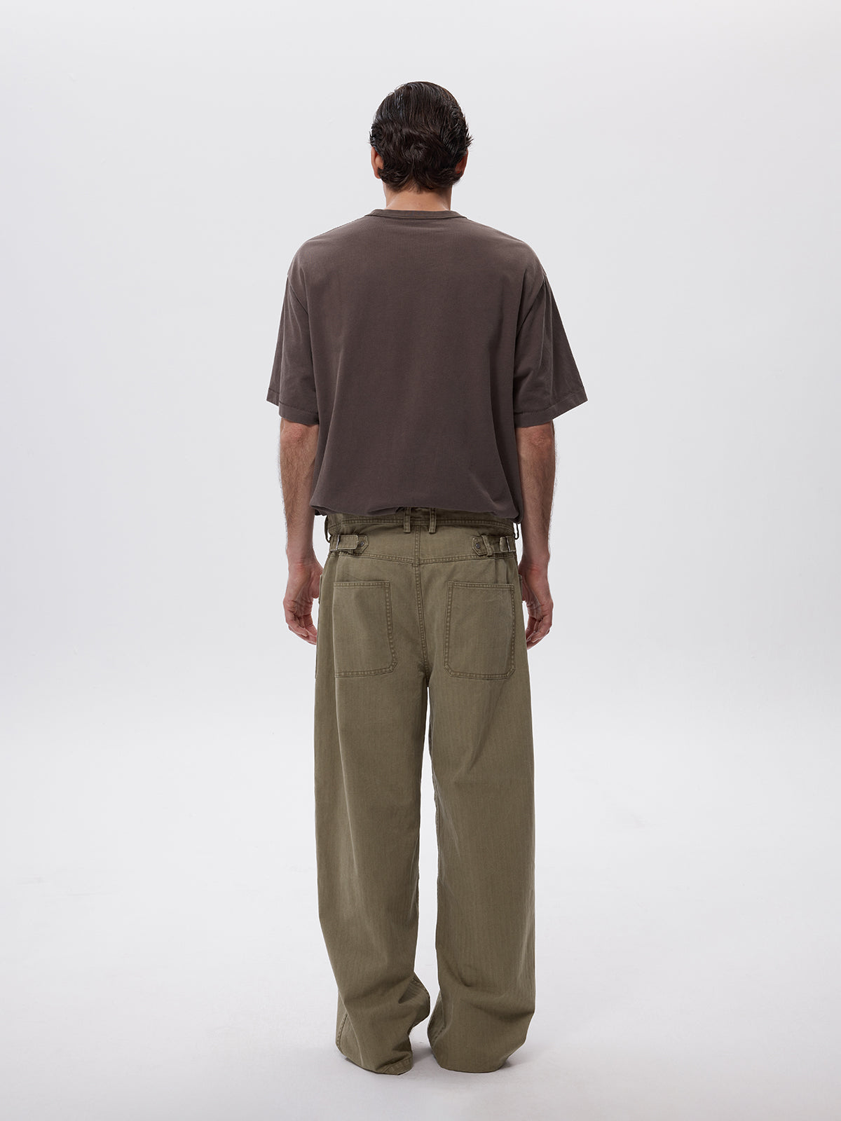 Casual pants with patch pockets