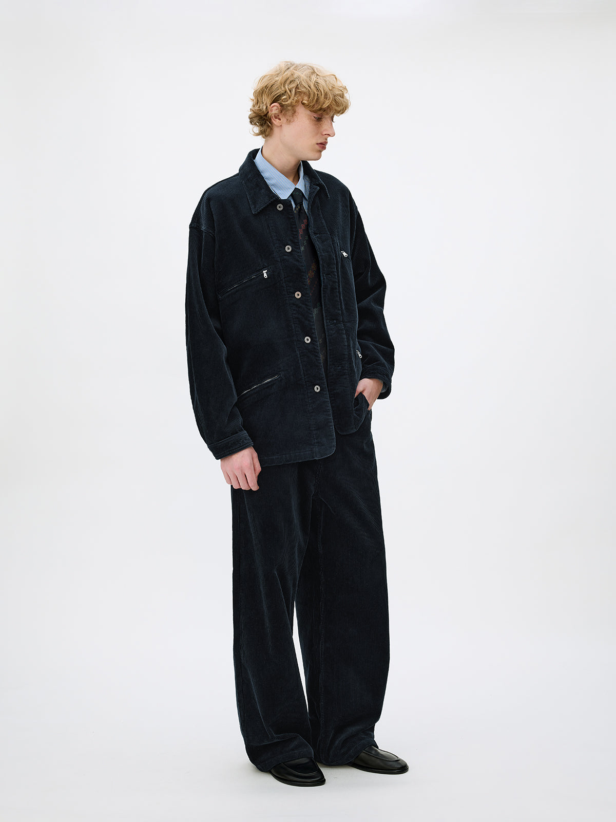 Wash-processed Cotton Corduroy Jacket