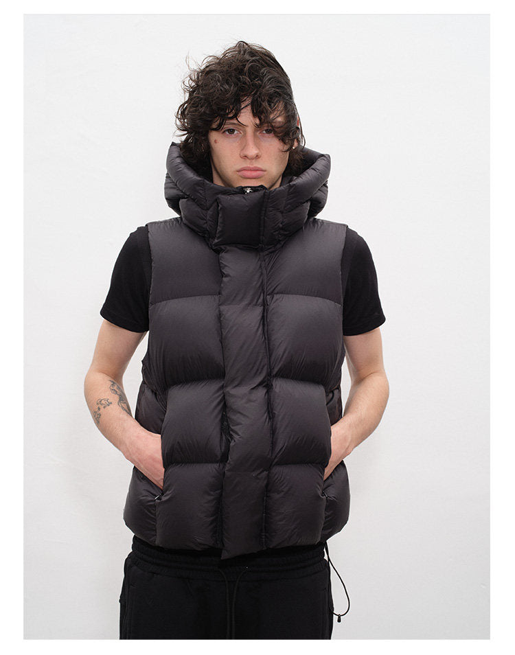 High-Fill Down Vest with Hood