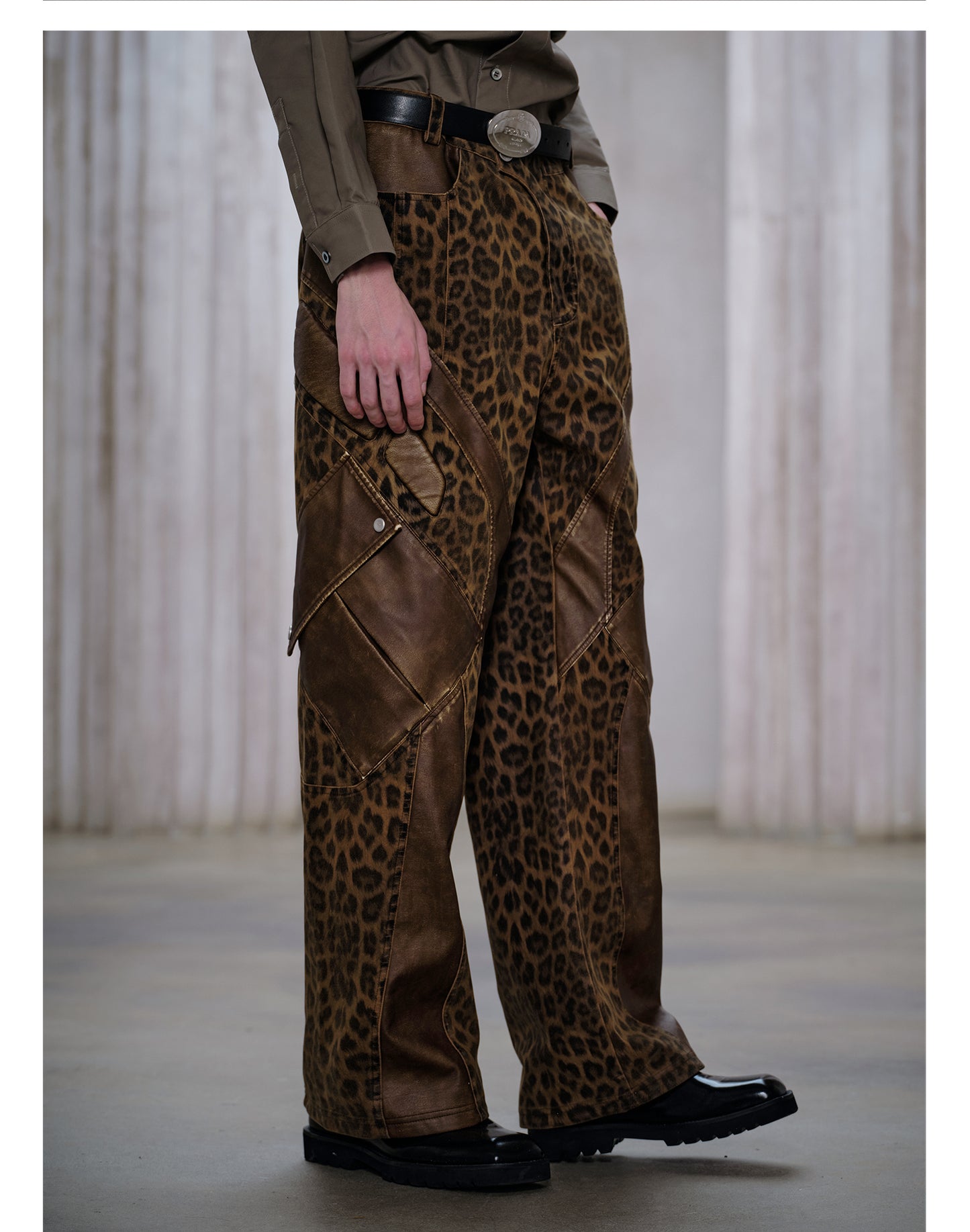 Leopard Print Casual Pants