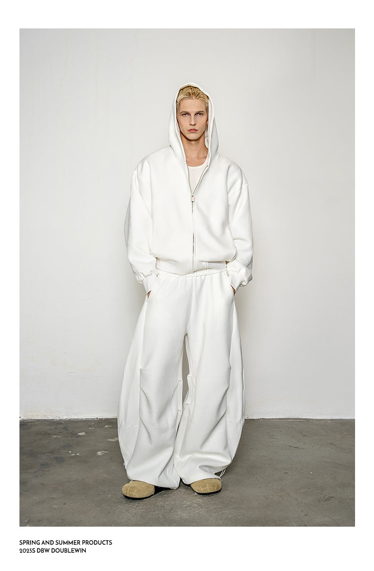 Short Hoodie Sweatshirt Set