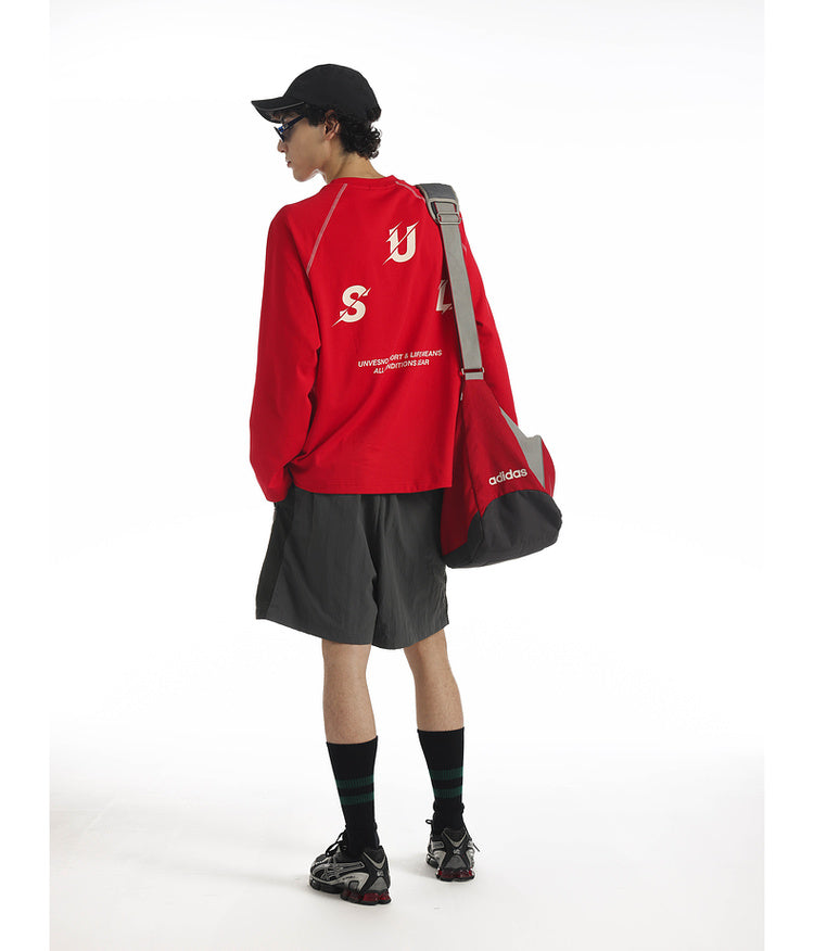 Contrast Color Raglan T-Shirt