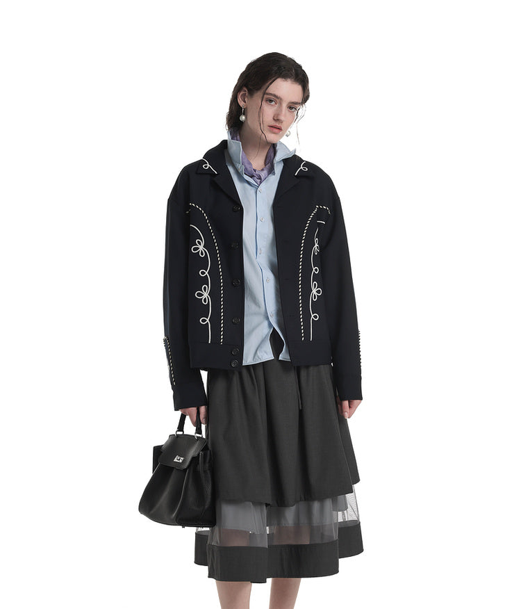 Western Cuban Collar Jacket