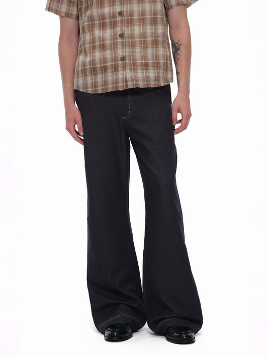 Slightly flared denim pants