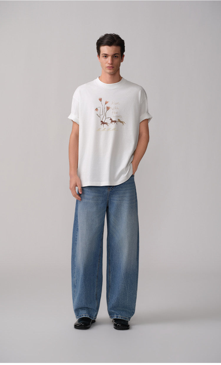 Vintage Washed Scimitar Jeans