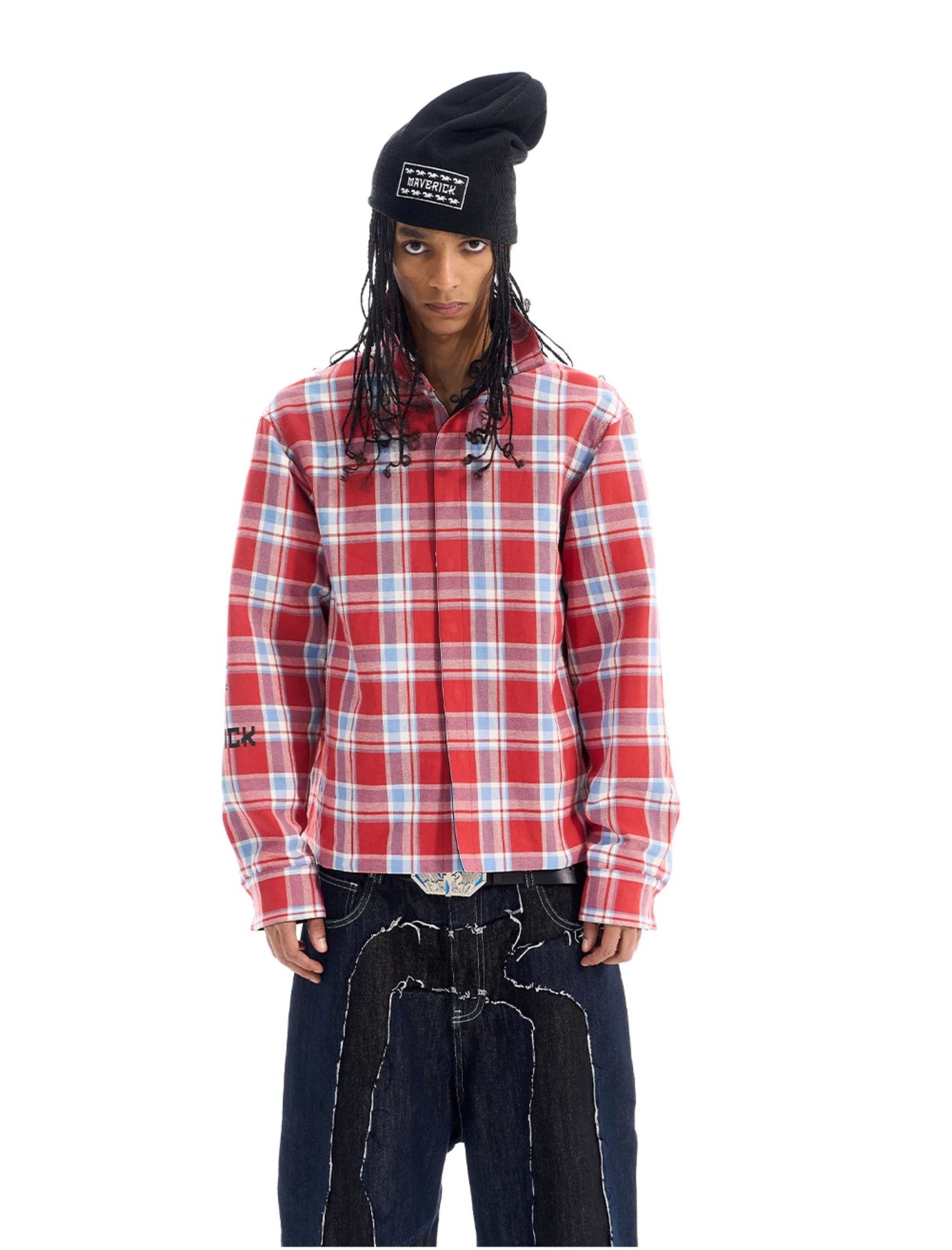 Reversible Checkered Pattern Sports Shirt