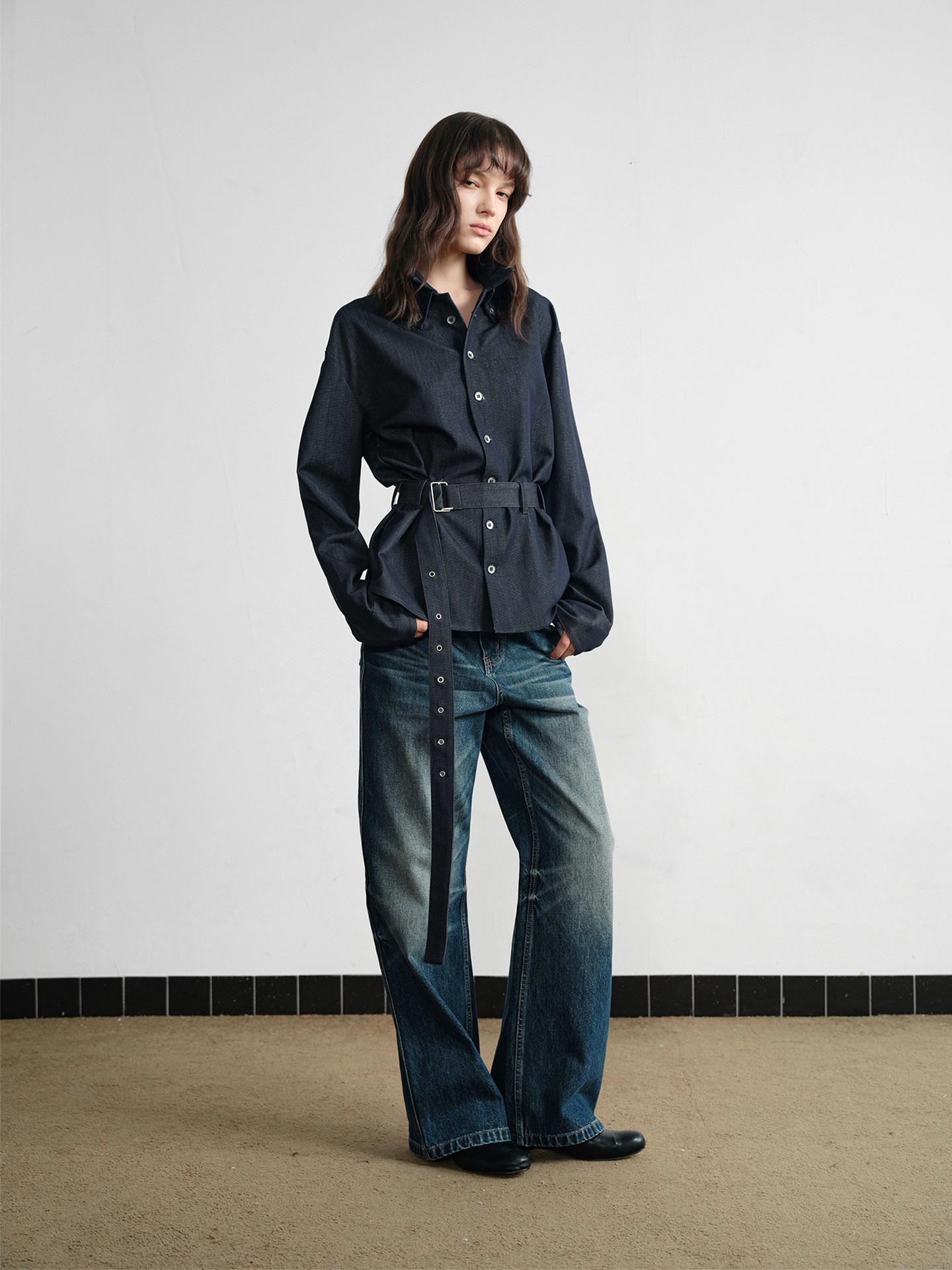 Imitation Denim Shirt