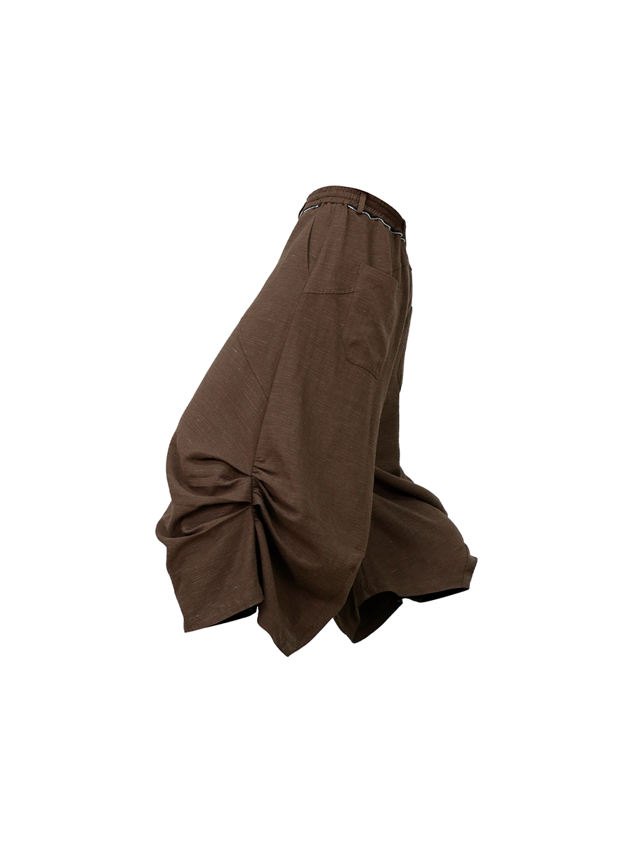 Deconstructed Cropped Pants