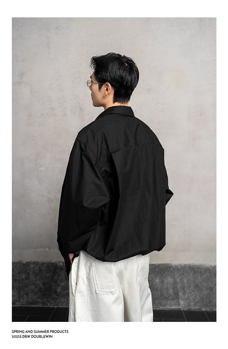 Asymmetrical Lapel Shirt