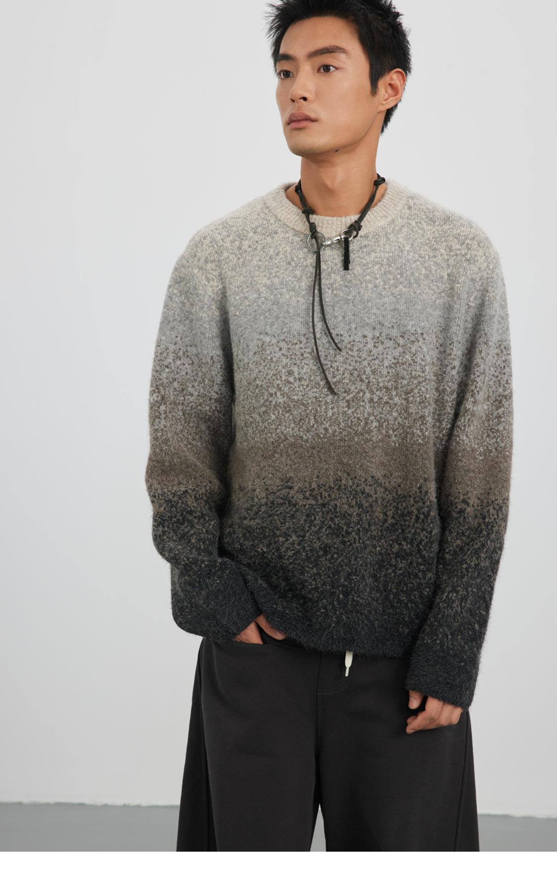 Gradient Crew Neck Sweater