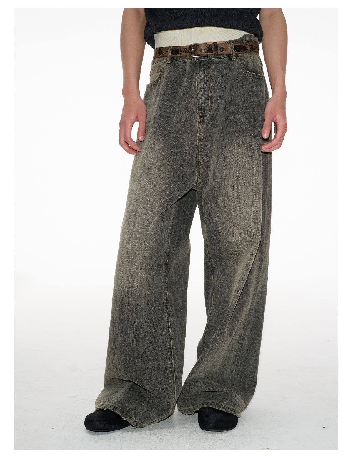 Bamboo Wide Leg Jeans