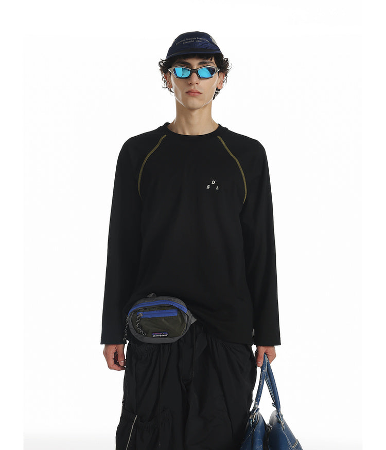 Contrast Color Raglan T-Shirt