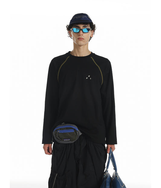 Contrast Color Raglan T-Shirt