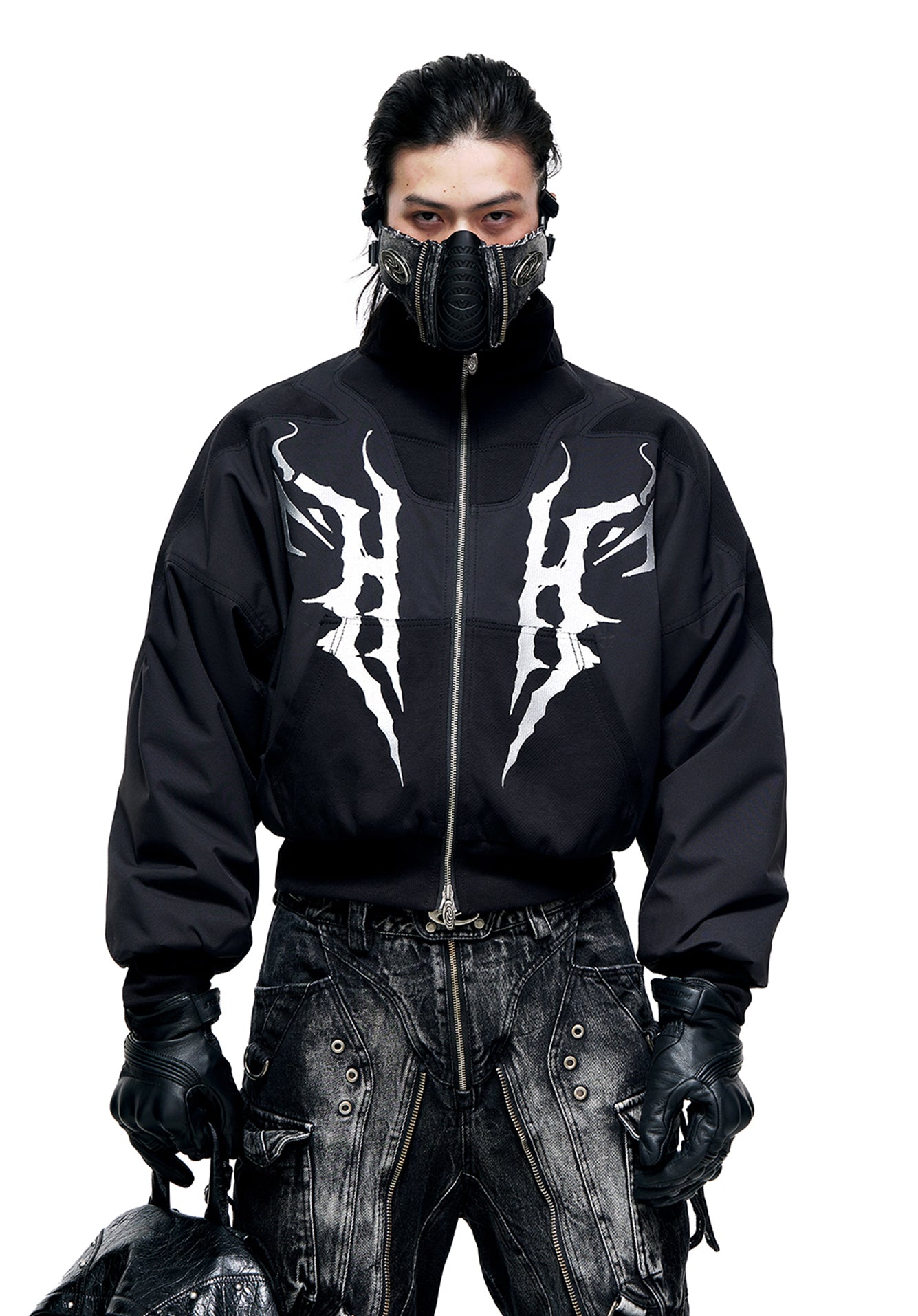 Embroidered Short Down Jacket