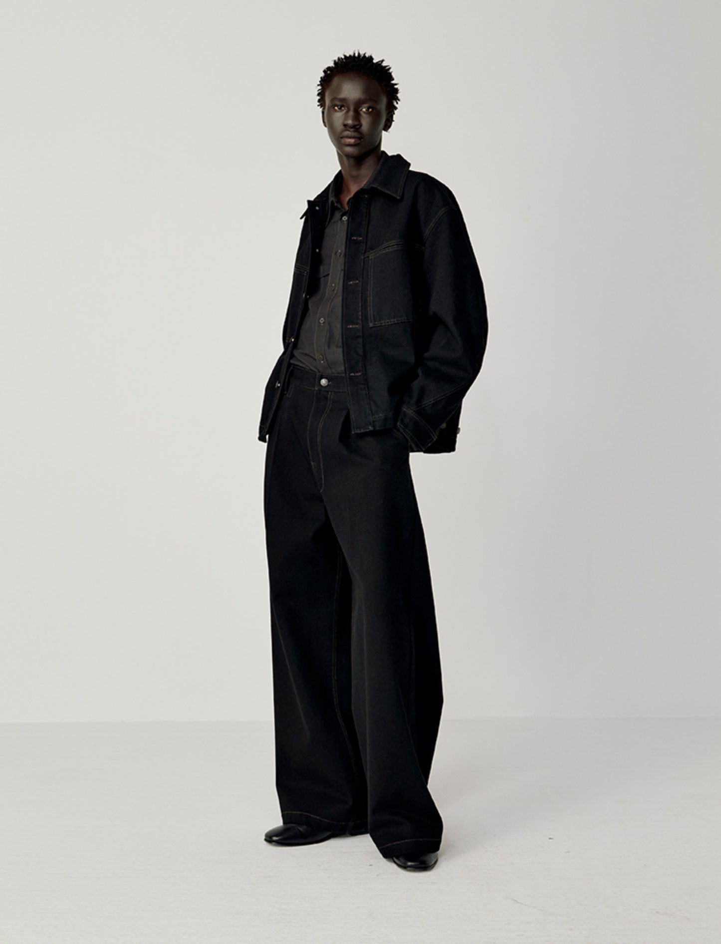 Patch Pocket Loose Jacket