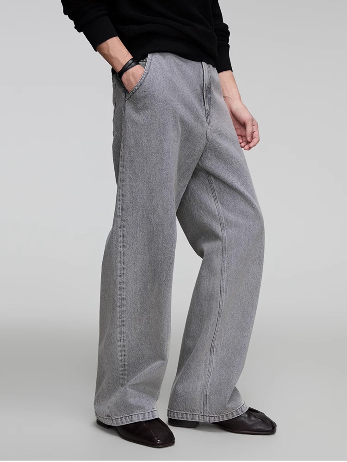 Straight Loose Denim Pants