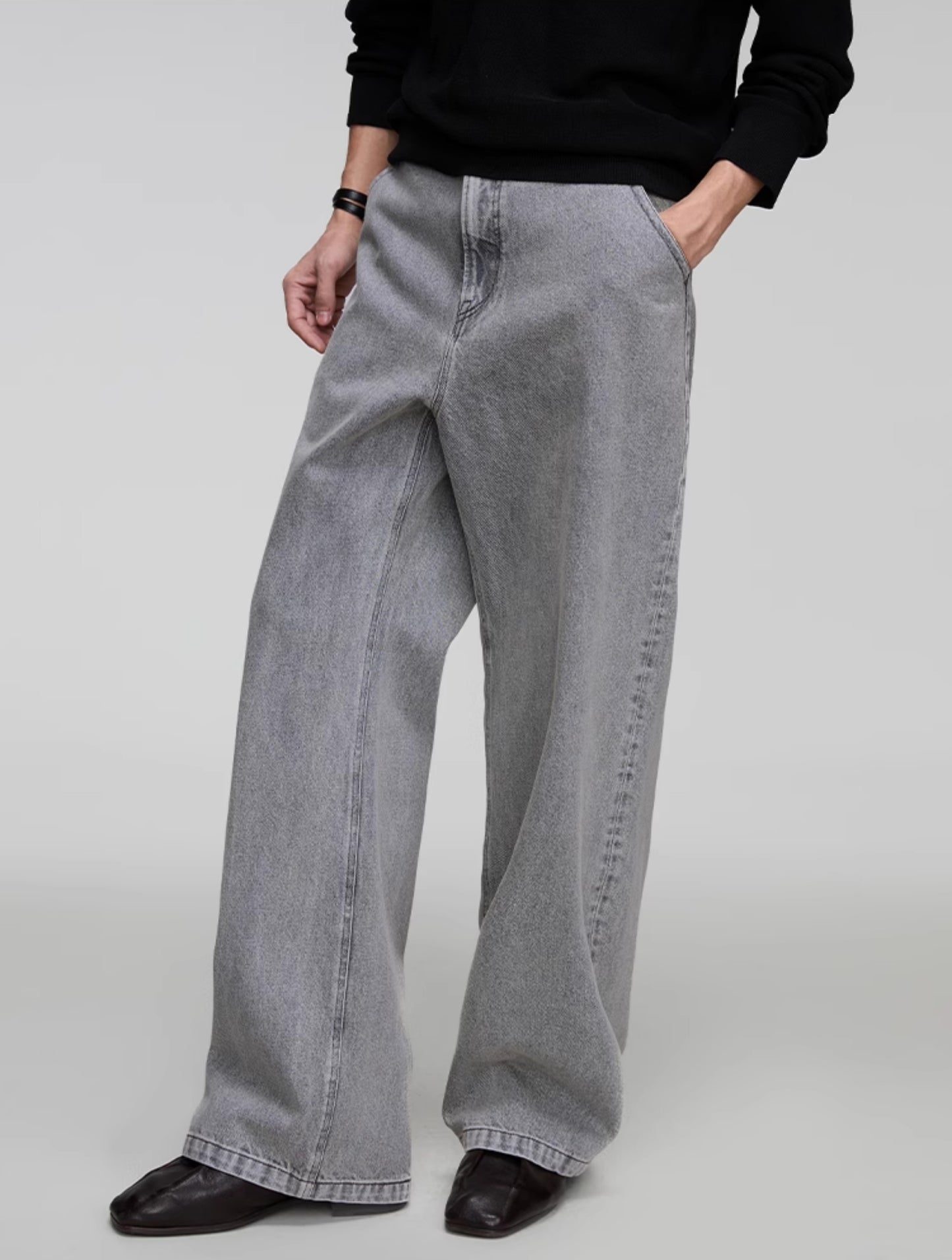 Straight Loose Denim Pants