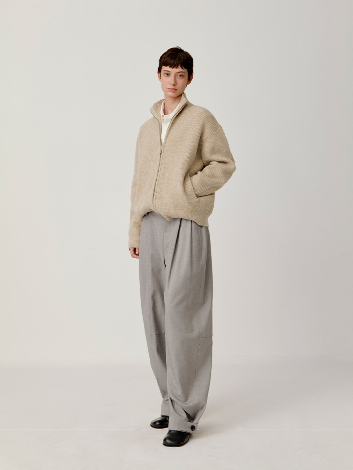 Double Zipper Cardigan