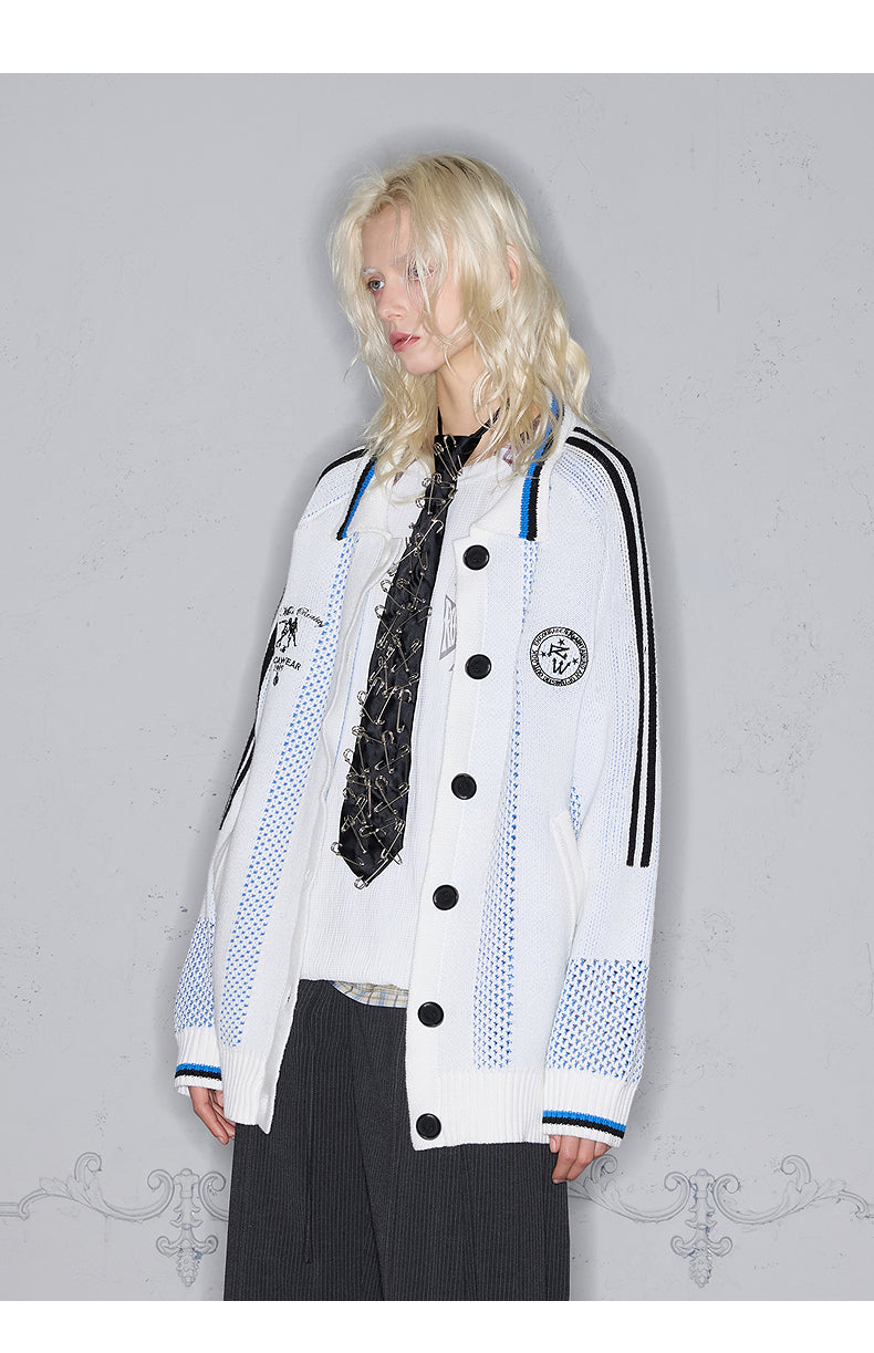 Mesh Embroidered Cardigan