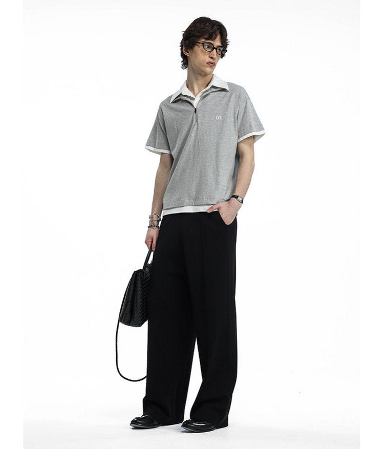 Faux Two-Piece Polo Shirt