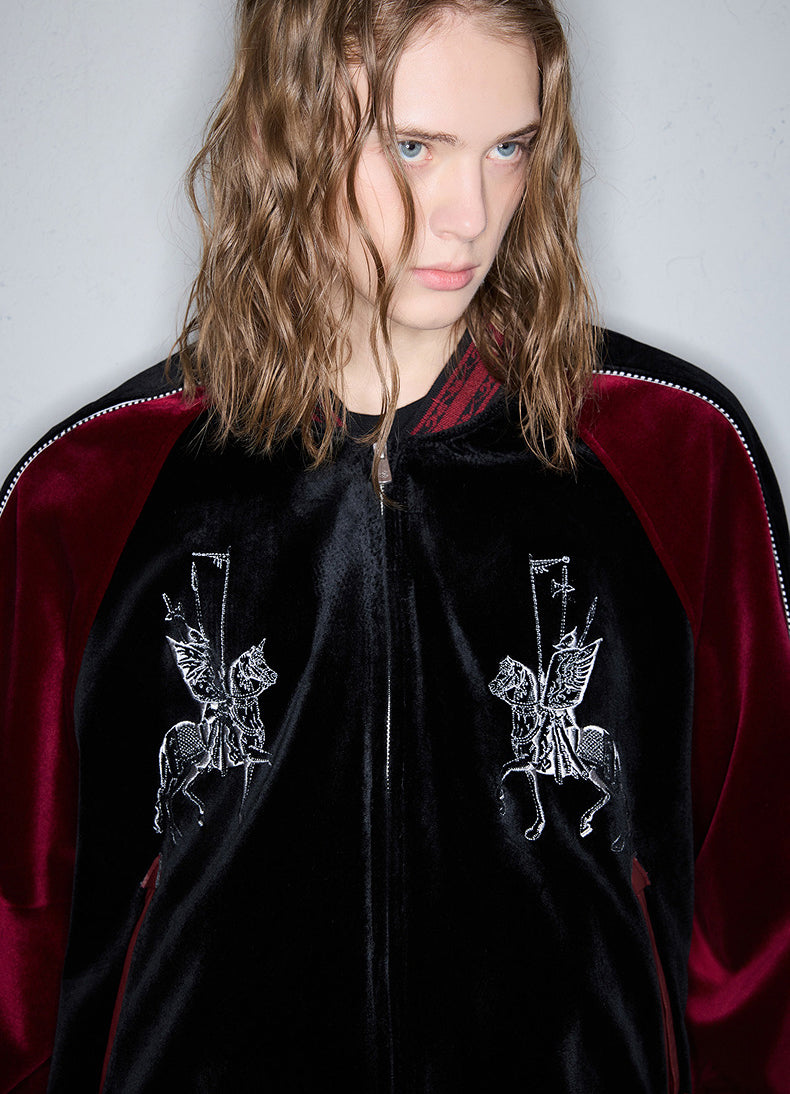 Velvet Baseball Jacket