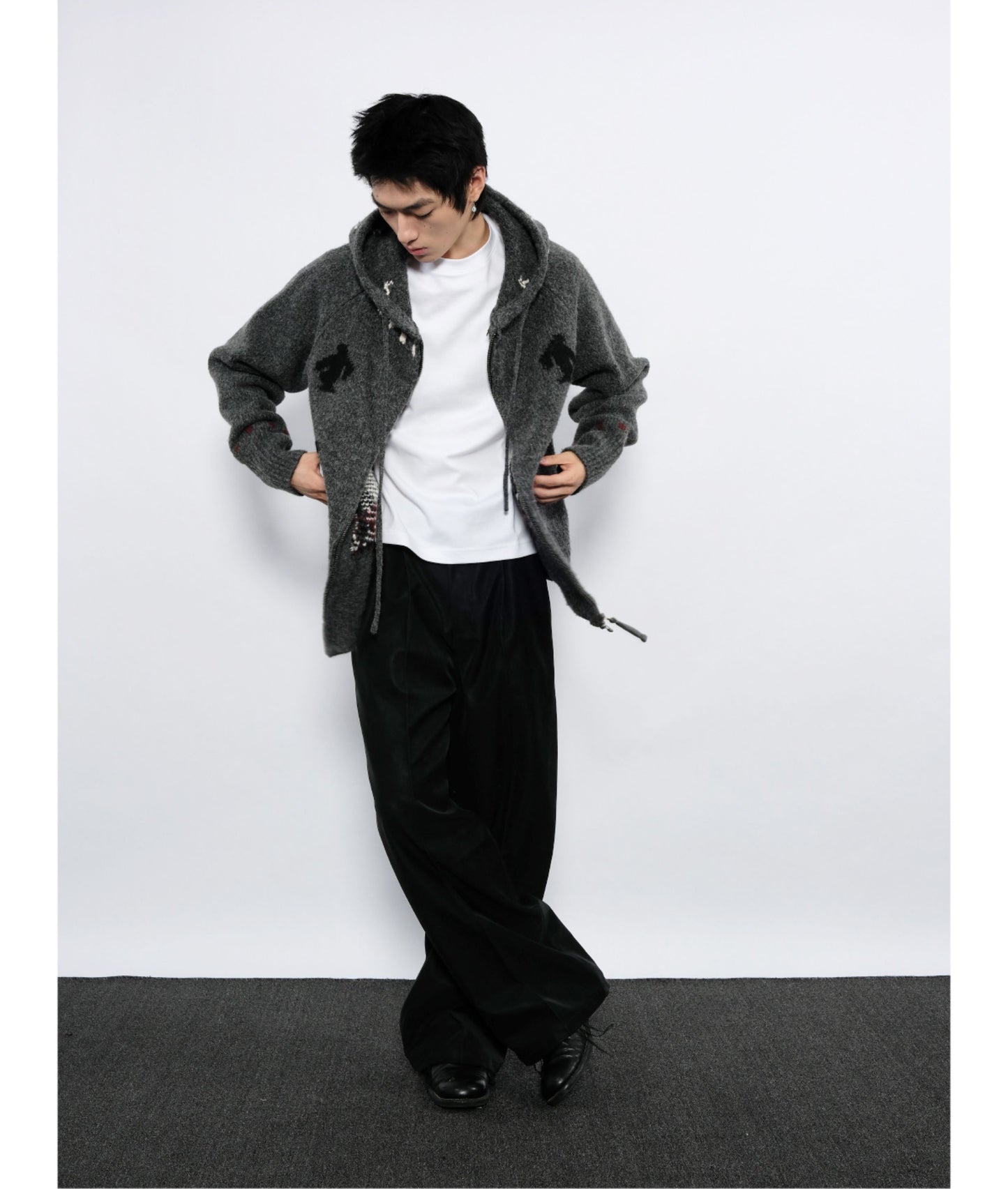 Leather Workwear Casual Pants