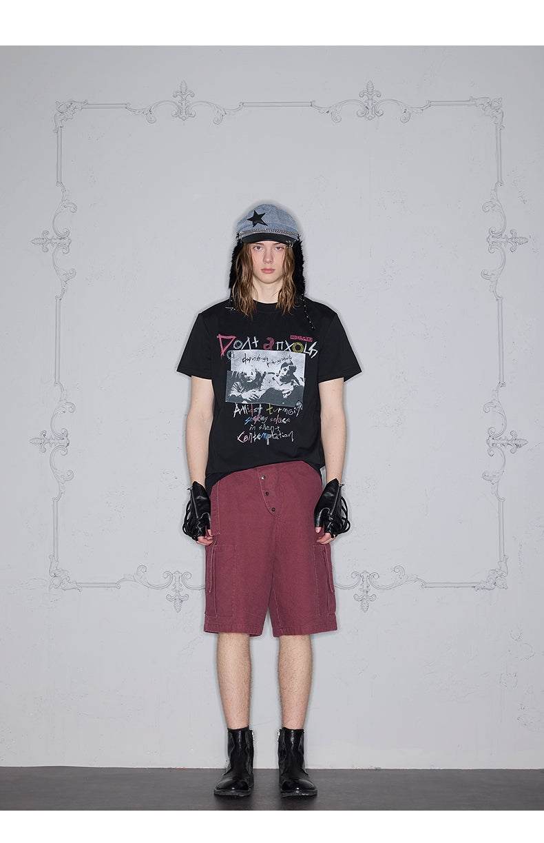 Graffiti Letter Print T-Shirt