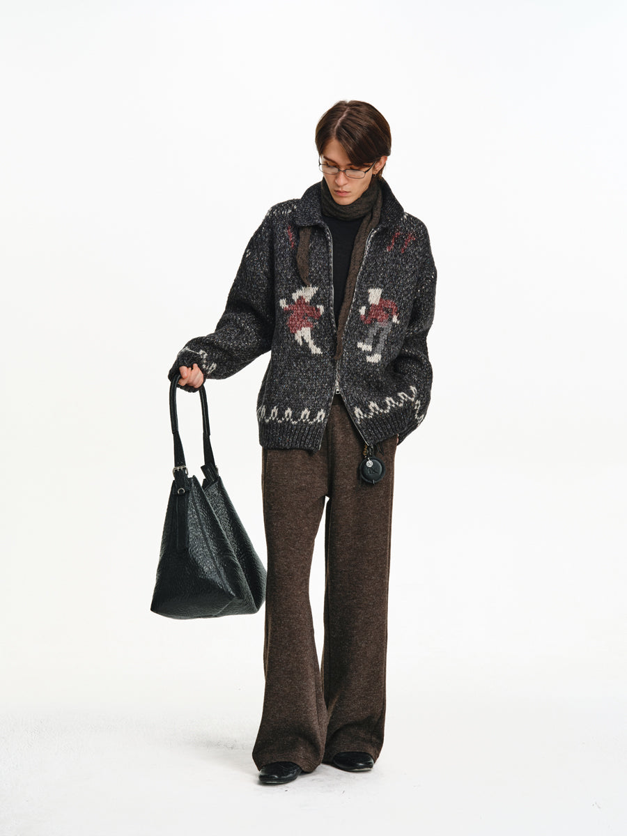 Jacquard Blend Cardigan