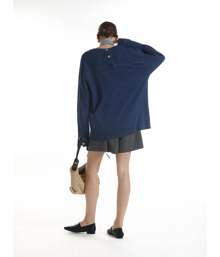 Lightweight round neck T-shirt