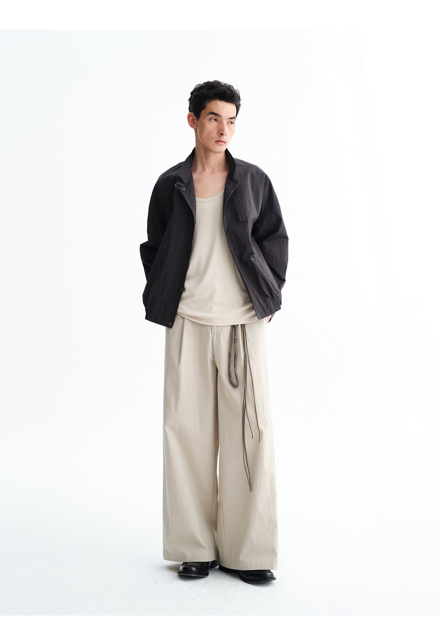 Collar Tie Washed Jacket