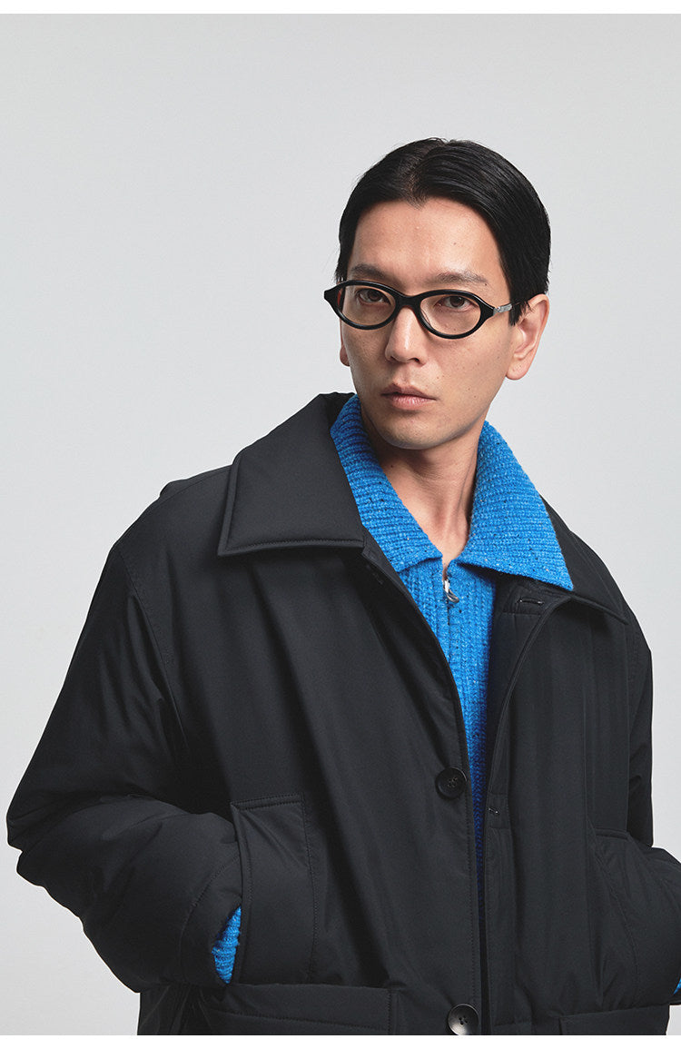 Multi-Pocket Quilted Coat