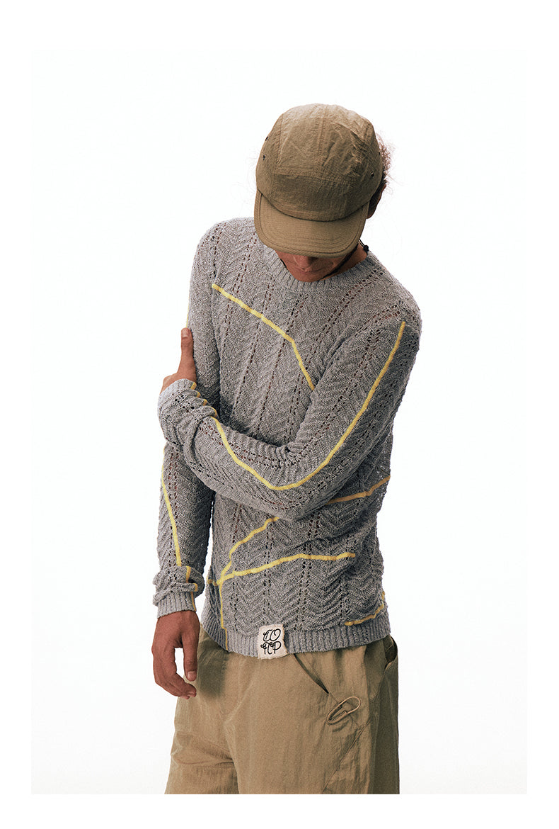 Jacquard knit shirt