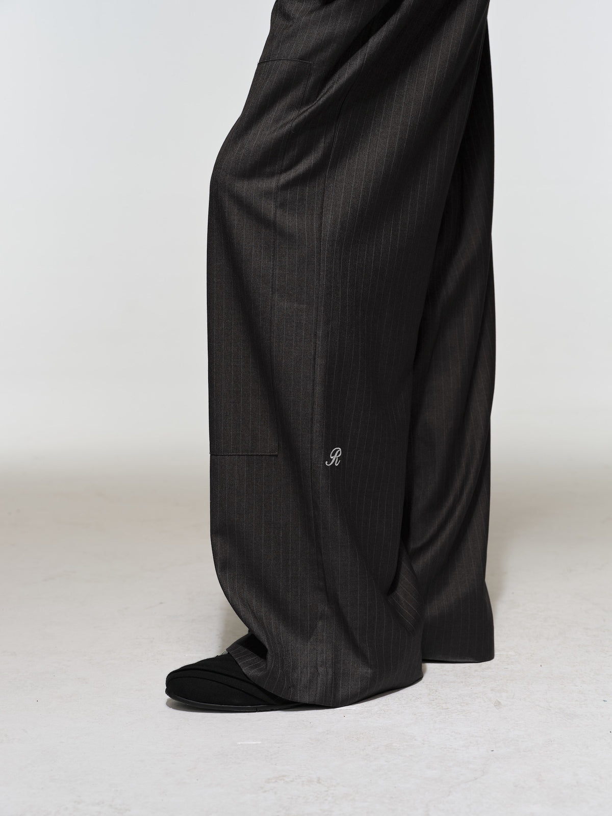 Straight-Leg Casual Pants with Elastic Waistband