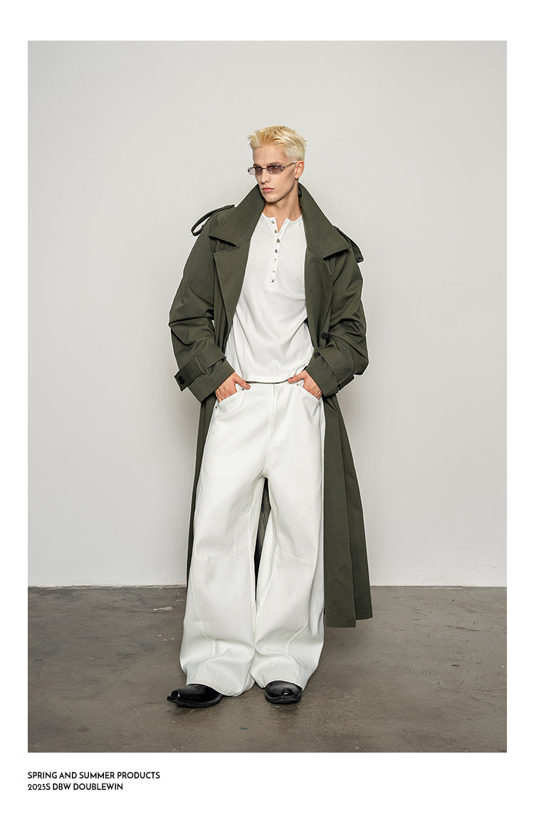 High-Waisted Casual Pants