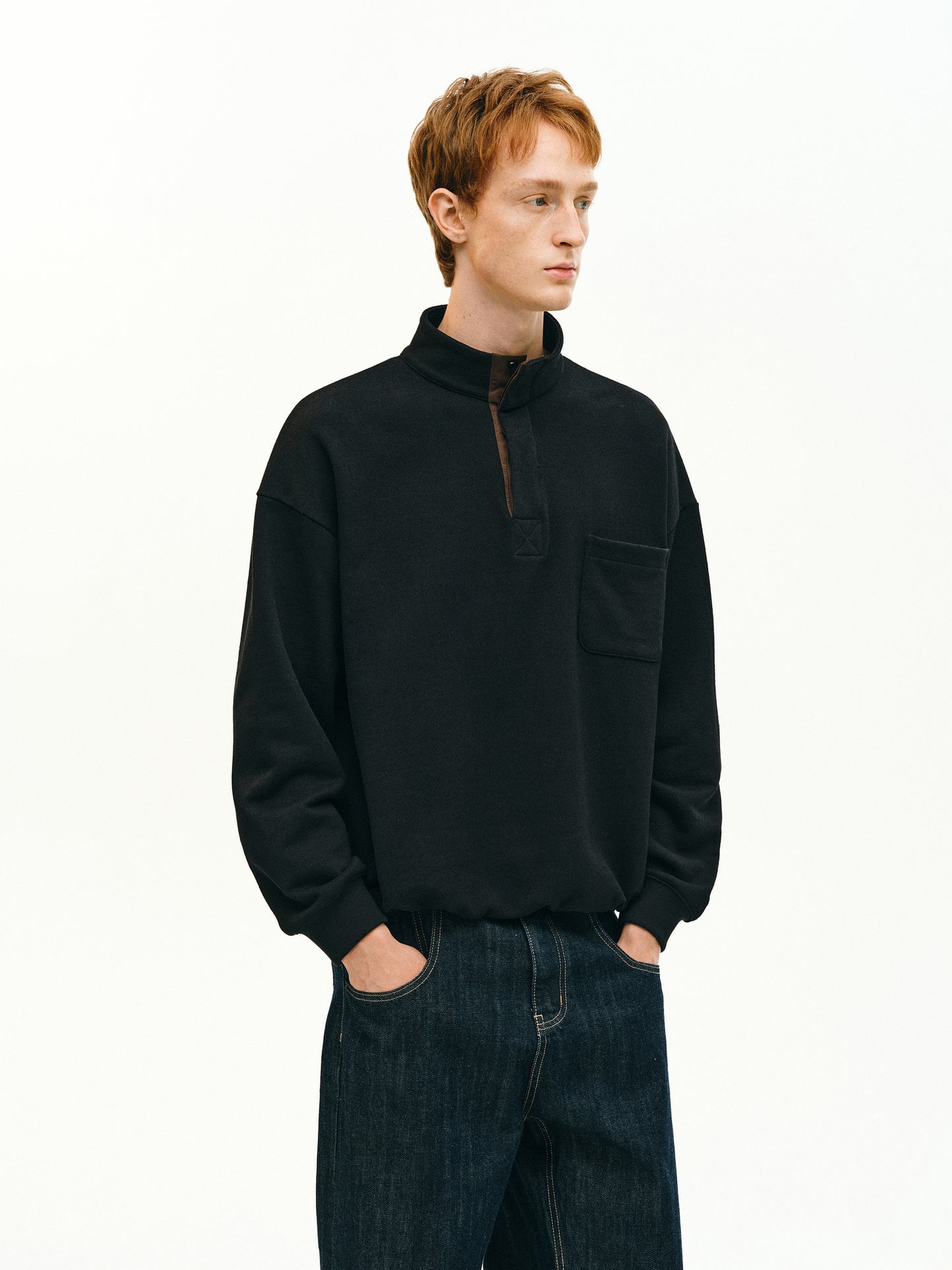 Stand Collar Sweatshirt
