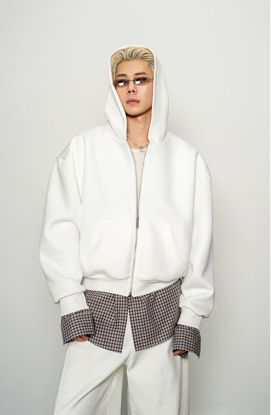 Contrast Color Fake Two-Piece Sweatshirt