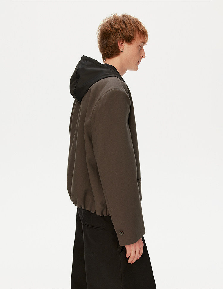 Jacket with detachable hood