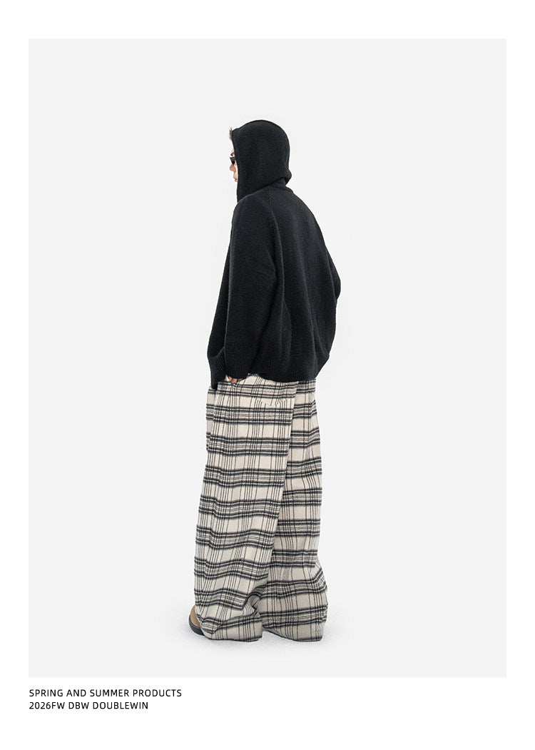 Knitted Cardigan with Hood