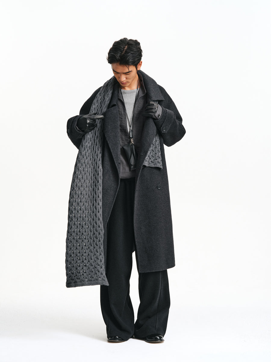 Cable-knit Heated Long Scarf